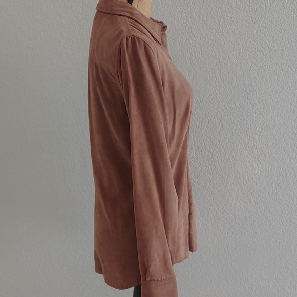 NY&C Faux Suede Shirt - Picture 3 of 5